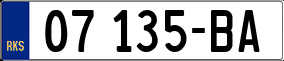 Trailer License Plate